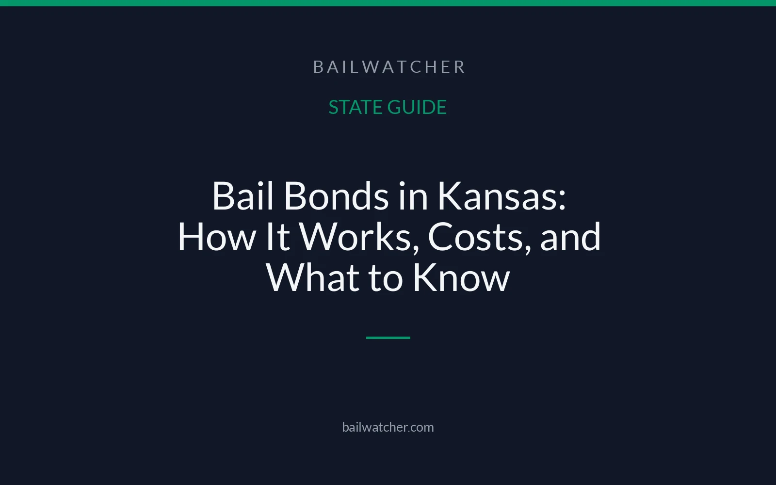 Bail Bonds in Kansas: How It Works, Costs, and What to Know